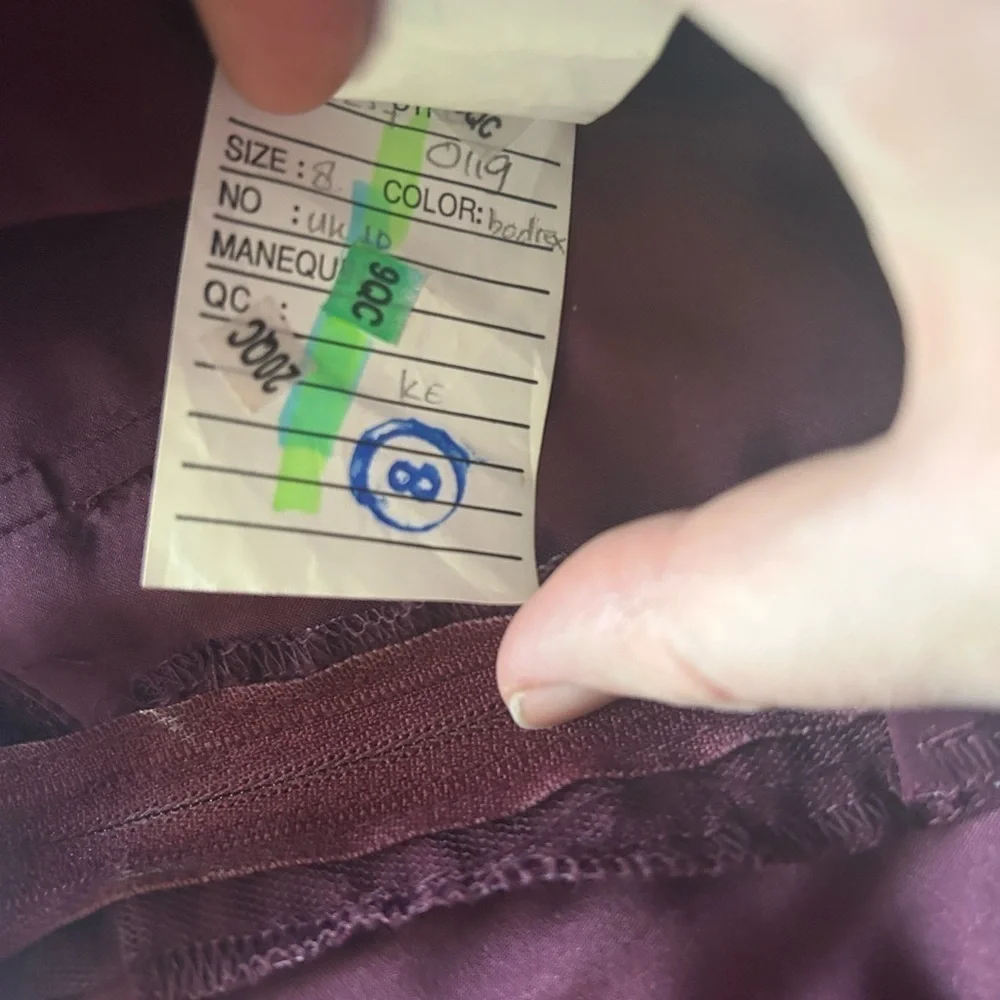 Kennedy Blue Bordeaux Style Iris Bridesmaid Dress Size 8 Wedding Formal - Picture 4 of 7